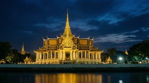 Illuminated Grand Palace at Night