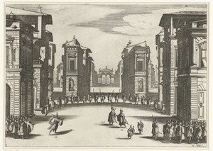 Illustratie bij de derde acte van de tragedie 'Il Solimano'
