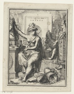 Illustratie voor 'Hieroglyphica of merkbeelden der oude volkeren' van Romeyn de Hooghe