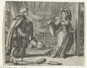 Illustratie voor Le calendrier des vieillards uit Contes et nouvelles van Fontaine