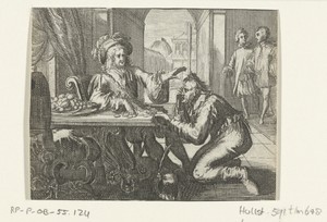 Illustratie voor Le paysan uit Contes et nouvelles van Fontaine