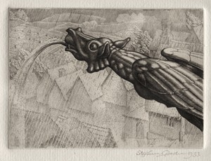 Illustration for "Peronnik the Fool":  A Gargoyle