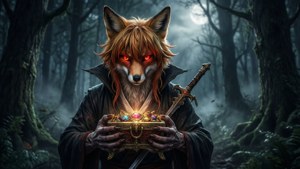 Immortal Fox in the Forest