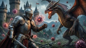 Immune Knights vs Virus Dragons