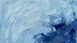 Impressionist Blue Strokes