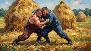 Impressionist Wrestling Art