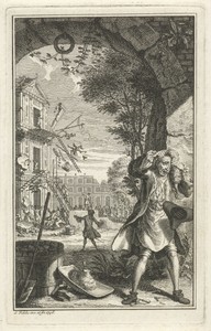In elkaar gestort gebouw