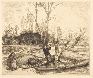 In the Deluged Marsh - The Shepherd (Au marais inonde - Le berger)
