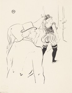 In the Wings of the Folies-Bergere:  Mrs. Lona Barrison with Her Manager and Husband