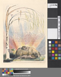 "In thunders ends the voice. Then Albions Angel wrathful burnt..." (Plate 9)