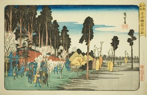 Inari Shrine at Oji (Oji Inari no yashiro), from the series "Famous Places in Edo (Koto meisho)"