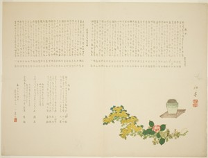 Incense Burner. Chrysanthemums, and Camellias