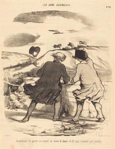 Inconvénient de quitter...un convoi de chemin de fer...