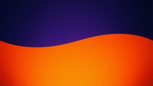 Indigo Orange Wavy Split