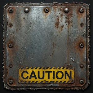 Industrial Caution Label
