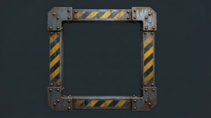 Industrial Metal Door Frame