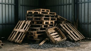 Industrial Pallet Pile