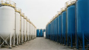 Industrial Tank Row Symmetry