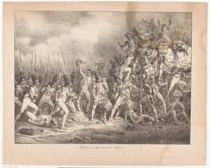 Infanteriesoldaten van de linie in de aanval
