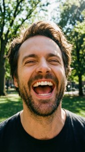 Infectious Laughter Outdoors