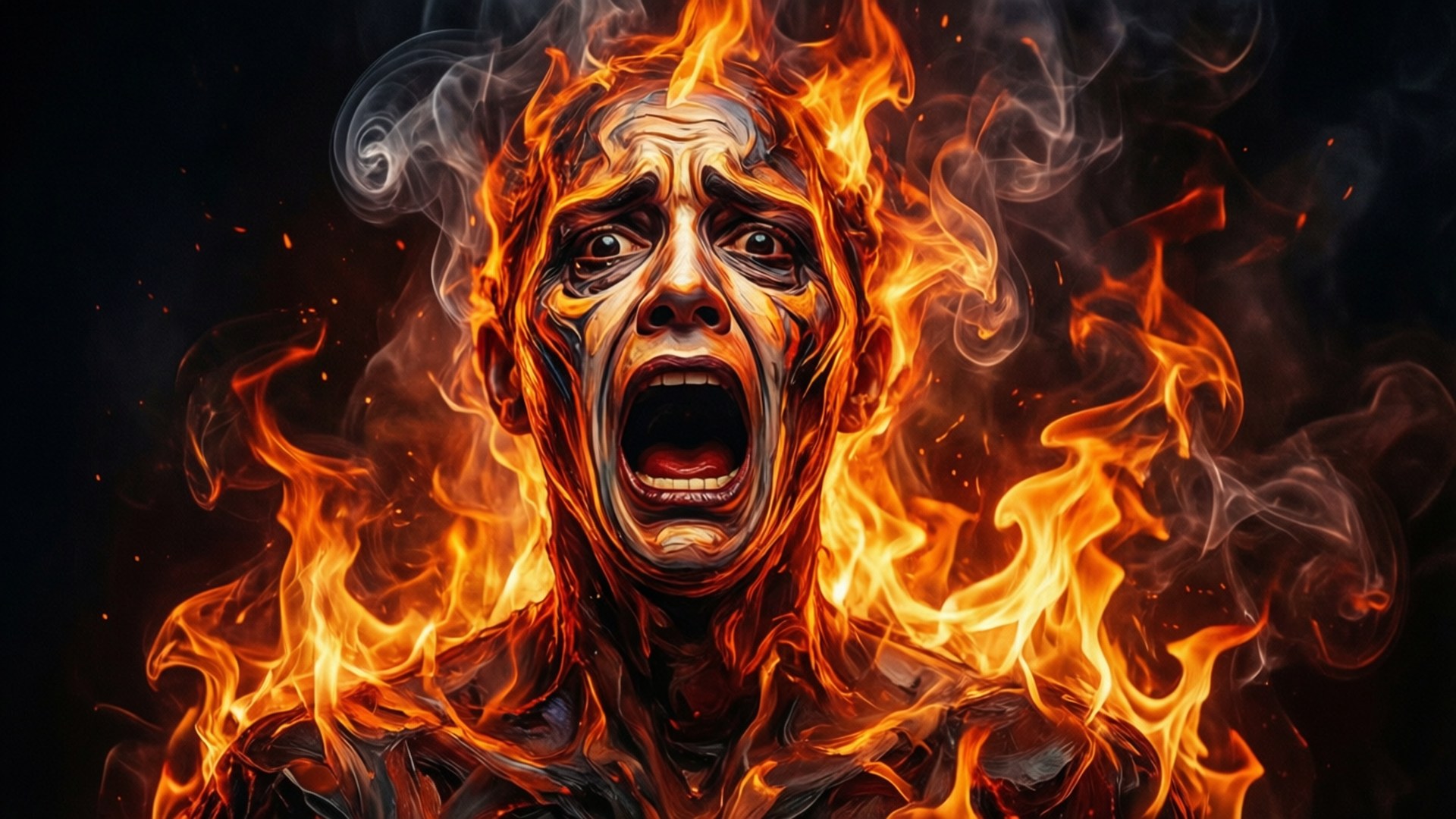 Inferno Scream by Wallpapers.art Studio