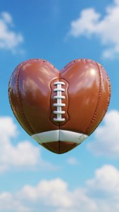 Inflatable Heart Football