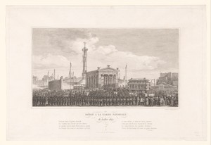 Inhuldiging van de Colonne de Juillet in Parijs