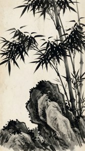 Ink Bamboo Painting