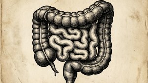 Ink Cross-Hatching Intestine
