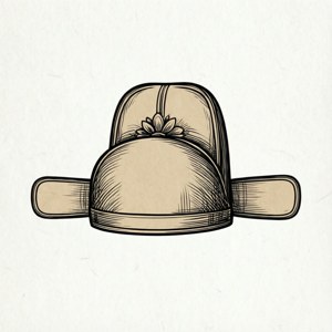 Ink Line Art Hat