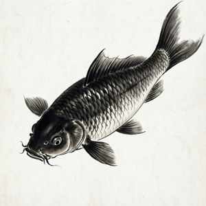 Ink Wash Carp