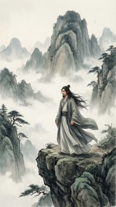 Ink Wash Elegance