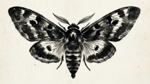 Ink Wash Moth