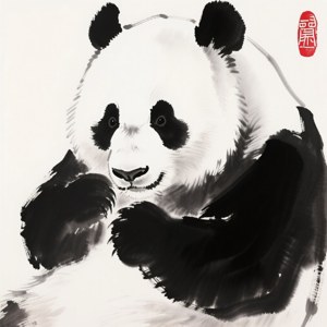 Ink Wash Panda