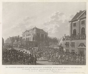 Inkomst van Lodewijk Napoleon te Amsterdam, 1808