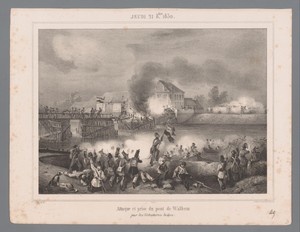 Inname van de brug van Walem