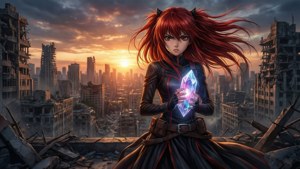 Inori at Sunset Ruins
