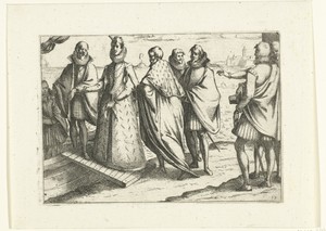 Inscheping van Margaretha van Oostenrijk in Genua