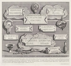 Inscripties en fragmenten uit een graftombe