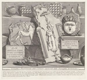 Inscripties en fragmenten uit graftombe van Arruntius familie
