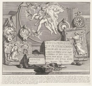 Inscripties en fragmenten uit graftombe van de Arruntius familie