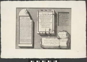 Inscripties uit het mausoleum van de Plauzi familie