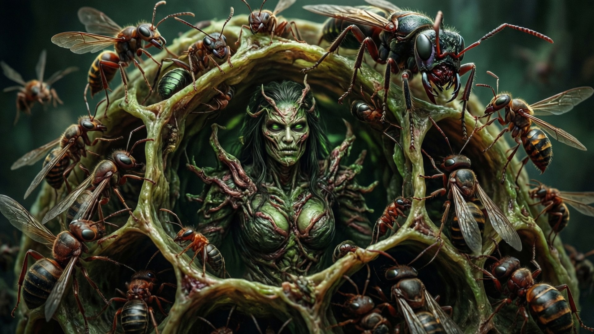 Insect Hive of D'Vorah by Wallpapers.art Studio