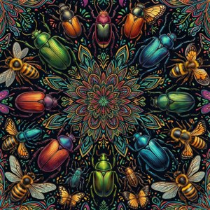 Insect Mandala Pattern