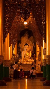 Inside Shwedagon Pagoda
