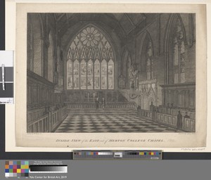 Inside View of the East End of Merton College Chapel