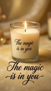 Inspirational Candle Quote