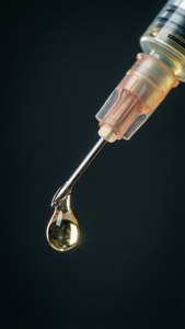 Insulin Syringe Droplet