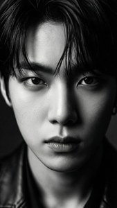 Intense Black and White Portrait
