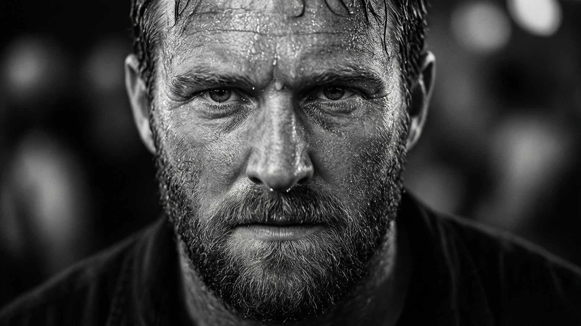 Intense Black and White Portrait by Wallpapers.art Studio